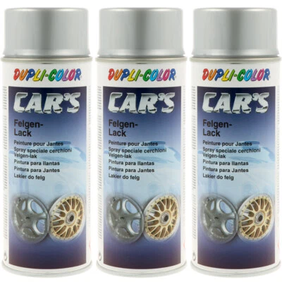 Dupli-Color Felgenlack silber Felgensilber 3x 400ml Rallye CAR'S Lackspray - Bild 1 von 2