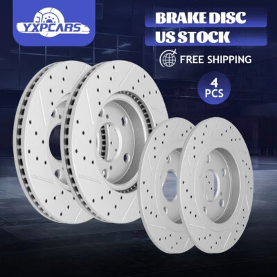 Комплект передних и задних тормозных дисков Scion XB 2008 2009 2010 2011 2012 - 2015 годов выпуска - Изображение 1 из 4