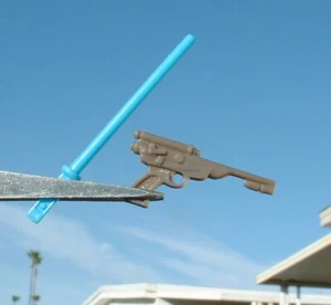 Arma y sable de luz Bláster Tan Palace 1983 Luke Jedi vintage Star Wars PERSONALIZADO - Imagen 1 de 7