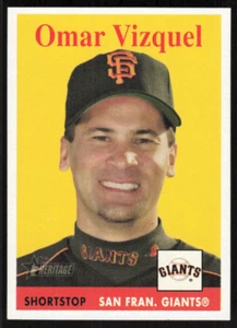 2007 Topps Heritage - #85 Omar Vizquel - Foto 1 di 2