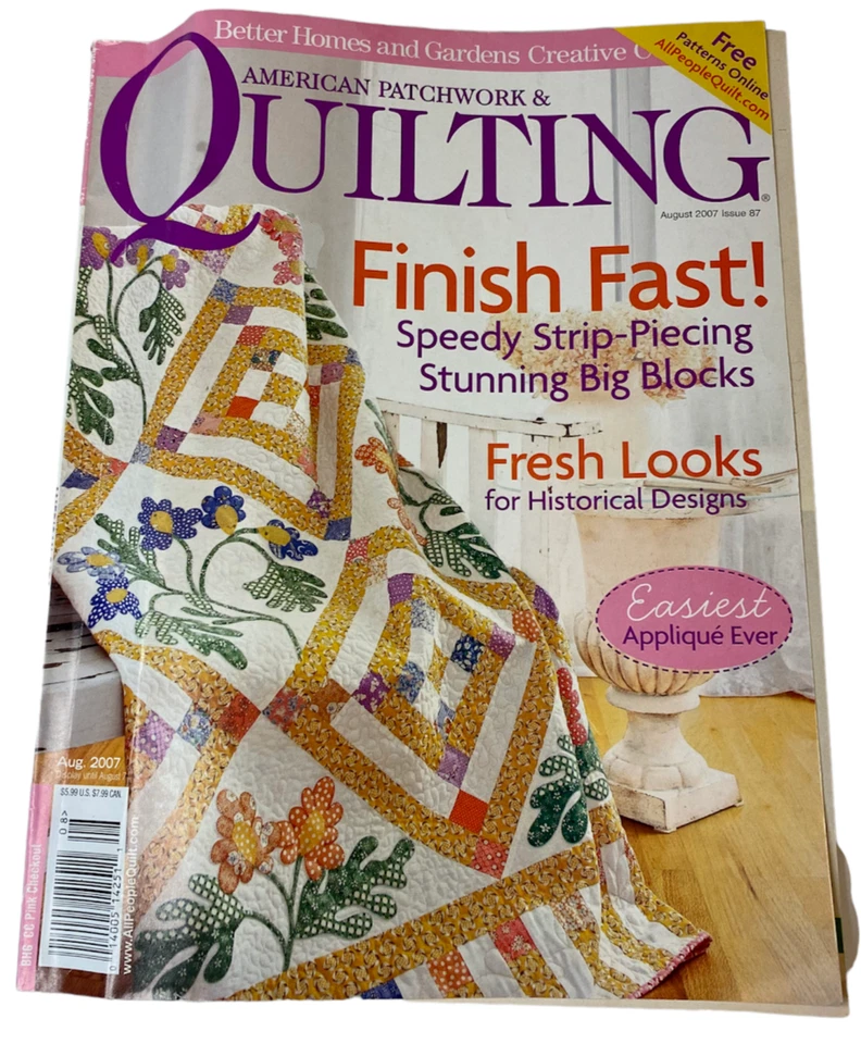 American Patchwork & Quilting Quilt Magazine Patterns August 2007 Sunflower Star - Image 1 of 1