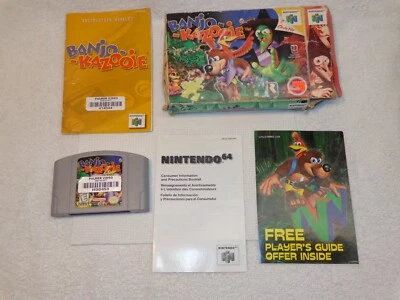 Banjo-Kazooie N64 CIB, Game cartridge, box, manual, (CIB), Pre-Owned - Image 1 of 4
