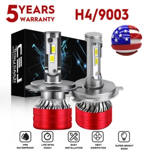 2 PIEZAS H4 LED faros bombillas de haz alto/bajo para camioneta Toyota 82-95 Tacoma 1995-1997 - Imagen 1 de 13
