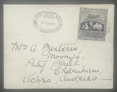 Ross-Smith First Aerial Post ‘Cover’ (Nov 12) 1919 England to Australia, #29/364 - image 1 of 4