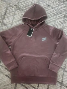 Felpa con cappuccio pullover Hurley uomo Exist Slash logo rosa taglia media - Foto 1 di 4