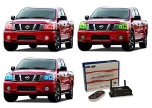 RGB Multi Color WIFI Headlight Halo kit for Nissan Titan 04-14