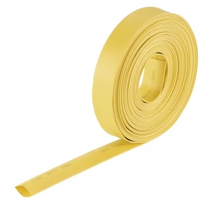 Heat Shrink Tubing 12mm Dia 20mm Flat Width 2:1 rate 7m - Yellow - Imagen 1 de 6