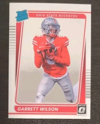 Garrett Wilson #10 2022 Panini Chronicles Draft Picks Optic Rated Rookie RC - Image 1 of 3