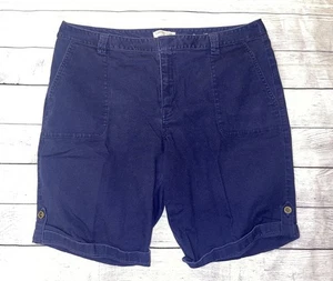 Womens 16 Coldwater Creek Navy Natural Fit Shorts - Picture 1 of 3
