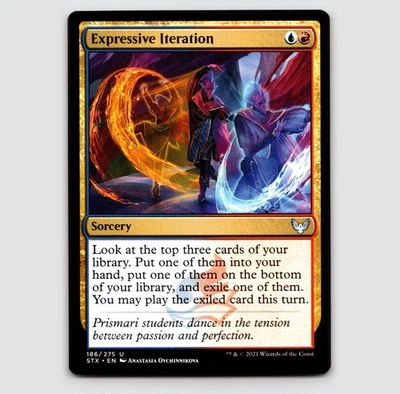 Expressive Iteration - STX #186 Uncommon - NM Strixhaven: School of Mages - Image 1 of 2
