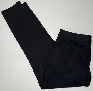 Lululemon schwarze Chinohose für Herren Größe 38 x 33 Stretch Reißverschluss Tasche Komfort gebraucht, in einwandfreiem Zustand - Bild 1 von 5