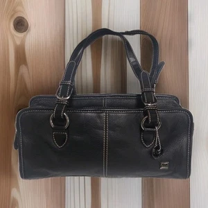The Sak Handtasche Schultertasche Geldbeutel Pebbled Leder Taschen Riemen schwarz - Bild 1 von 11