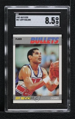 Fleer Jeff Malone 1987-88 #67 SGC 8,5 Foto 1 de 2