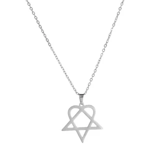 Contemporary Pentagon Pendant Necklace Premium Stainless Steel Gift Ready - Picture 1 of 10
