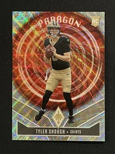 2025 Panini Phoenix Tyler Shough Silver Wave Paragon /299 Rookie RC Saints - Picture 1 of 2