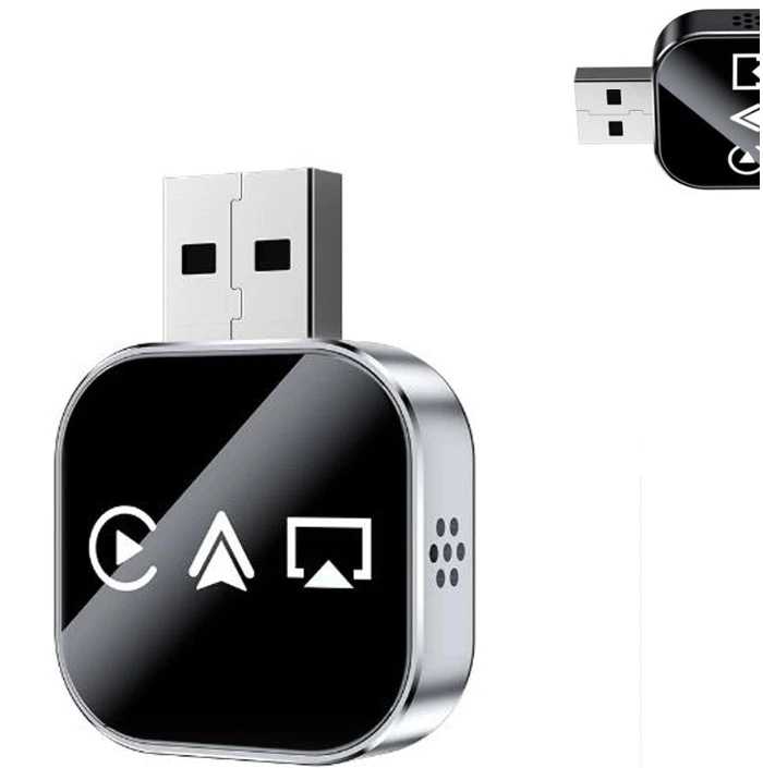 Kivont Mirror Phone to Car Screen Adapter 3 in 1 Wireless Bluetooth 5.0 Carplay - Image 1 of 4