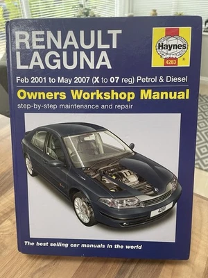 Renault Laguna Petrol & Diesel (Feb 2001-May 2007) Haynes Repair Manual X to 07 - Image 1 of 4
