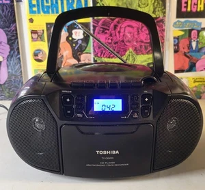 Toshiba Lettore CD Cassetta Radio TY-CKM39 Registratore a Nastro Boombox MP3 FM/AM Stereo - Foto 1 di 5
