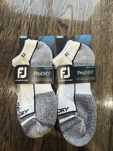 Footjoy Prodry Socks 2 Pair White (4 Pairs Total) - Picture 1 of 2