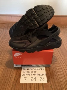 DS 2022 Nike Air Huarache Tripe Black Men’s Sz 11.5 - Picture 1 of 10