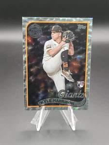 Kyle Harrison 2024 Topps Series 1 #89B-95 35th Anniversary Silver Crackle RC - Picture 1 of 2