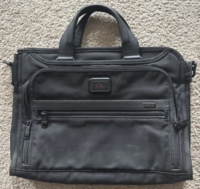 Tumi Alpha 2 Slim Deluxe Portfolio Briefcase Laptop Bag Nylon 26110D2 No Strap - Image 1 of 4