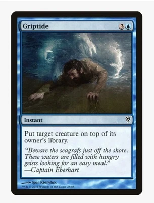 MTG Griptide #28 DDM LP Magic Card In Protective Sleeve - Image 1 of 3