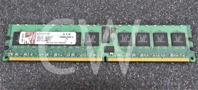 KVR400D2S4R3 KINGSTON 1GB PC3200 DDR-400MHz CL3 184-Pin DIMM 2.5V Memory Module - Image 1 of 2