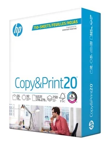 HP Office20 Drukarka Papier Biały Kopia Druk List Rozmiar 8,5 "x11" Papier - 750 arkuszy - Zdjęcie 1 z 6