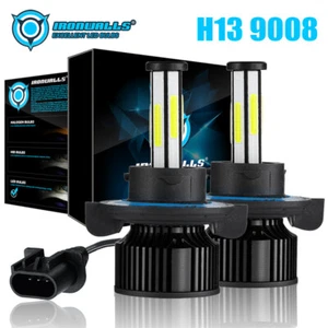 6-sides H13 9008 LED Headlight Bulbs Hi/Lo Beam Conversion 360000LM Super Bright - Picture 1 of 12