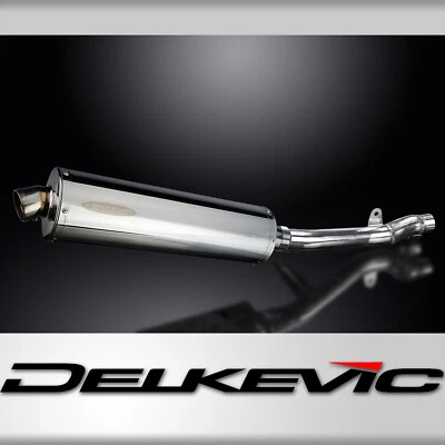 DELKEVIC KIT SCARICO SILENZIATORE HONDA NT650V DEAUVILLE 1998-2005 450mm OVALE INOX BSAU