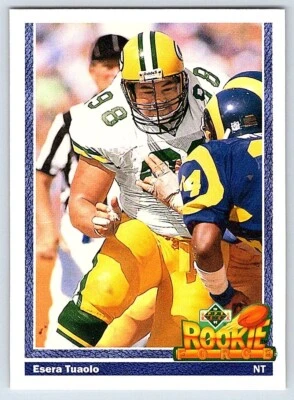 1991 Upper Deck #635 Esera Tuaolo RC - Image 1 of 2