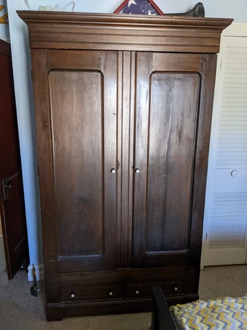 Antique Cherry Knockdown Chifferobe Cover