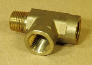 3/8 NPT Brass Street Tee, Parker 6-6-6 ST-B, High Quality Fitting - New - Picture 1 of 4