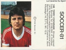 188 COCHRANE MIDDLESBOROUGH.FC STICKER IRELAND SOCCER STARS 1981 FKS PUBLISHER