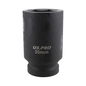 Toma de impacto profundo de 35 mm 3/4" unidad hexagonal única 6 puntos cromo vanadio acero - Imagen 1 de 3