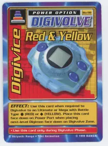 Tarjeta Bandai 1999 Digimon Digimon Digi Battle Series 2 Red & Yellow Digivice BO-98 - Imagen 1 de 7
