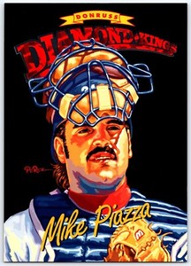 1994 Donruss Diamond Kings Jumbo 5x7 DK-15 Mike Piazza #2669/10000 Hall of Fame