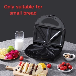 Toastie Maker 2 Slice Sandwich Toaster Non-Stick Machine Easy Clean 750W New UK - Picture 1 of 14