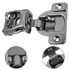 Overlay Soft Close 6 Way Compact Concealed Hinges For Kitchen Cabinets Silver