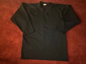 vintage black itech hockey jersey large Plain Goth Punk - Picture 1 of 5