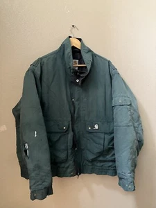 Carhartt J71MLL Puffer Jacket Coat Work thrash  Mens XL Quilt Lined Hunter Green - Picture 1 of 6