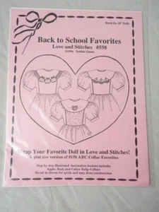 Love and Stitches #558 Back to School Favoriten Schnittmuster für 18" Puppen  - Bild 1 von 2
