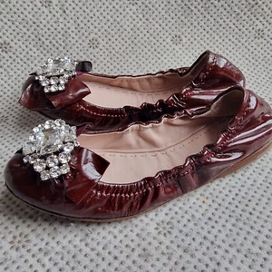 Zapatos planos bailarinas Miu Miu, charol, EU 36 / UK 3 - Imagen 1 de 22