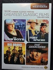 John Wayne Collection 4 Movies Cowboys Fort Apache Rio Bravo The Searchers DVD - Imagen 1 de 2