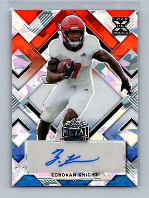2022 Leaf Zonovan Knight Rookie 2/5 Autographs Black Mojo - Image 1 of 2
