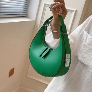 Bolsos bandolera de verano para mujer de media ronda Bolsos de mano de media luna para axilas - Imagen 1 de 28