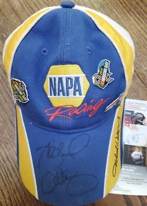 Autographed Nascar NAPA Michael Waltrip Hat Cap JSA COA Nice Racing Pins - Picture 1 of 5