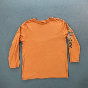 Lucky Brand T Shirt Teens Orange Long Sleeve Crew Neck Size XL (18/20 - Picture 1 of 20