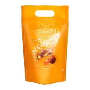 Lindt LINDOR Schokoladen Kugeln Caramel, 1 kg Beutel, wiederverschließbar - Bild 1 von 9